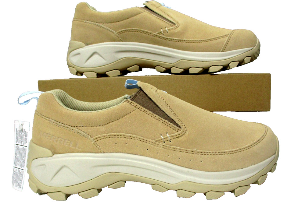 Merrell Nessa Slip On Latte Suede Leather Shoes Womens Sz 9